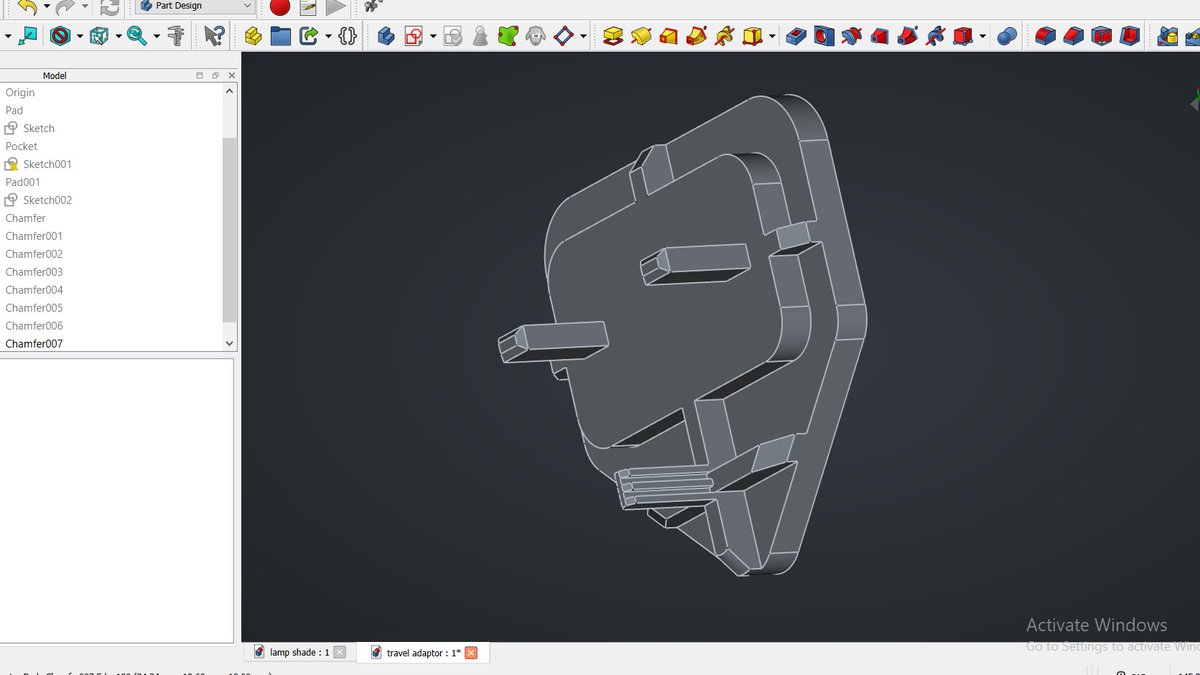 oreoluwa_cadify's tweet photo. Charger brick (1/2)
#MadeWithFreeCAD
#FreeCAD
#ComputerAideddesign
#CAD #CAM #buildinpublic
#freecadfriday https://t.co/WJbDILaEgc