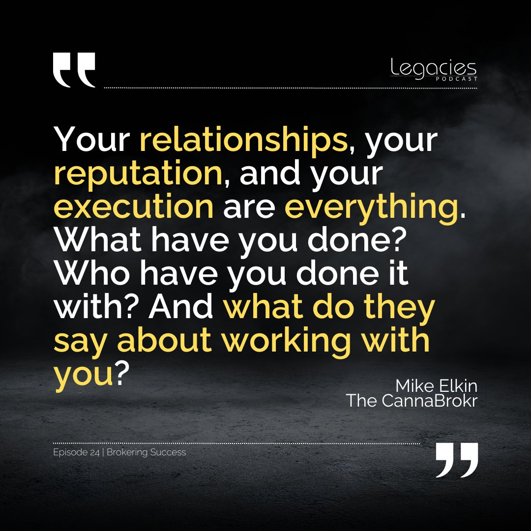 thehighflyerca's tweet photo. Episode 24: “Brokering Success” with Mike Elkin

Mike Elkin has built his career on relationships, reputation, and execution—the trifecta of success in this industry. Deals come and go, but the people you’ve worked with, the impact you’ve made, and the way you deliver results are what set you apart. 

In this episode, Mike drops a simple but powerful truth:
“Your relationships, your reputation, and your execution are everything. What have you done? Who have you done it with? And what do they say about working with you?”

This industry is small—and word travels fast. A single deal won’t make your career, but a track record of delivering on your word will. From navigating regulations to brokering multi-state deals, Mike has seen firsthand how trust and execution separate the serious players from the ones who won’t last.
