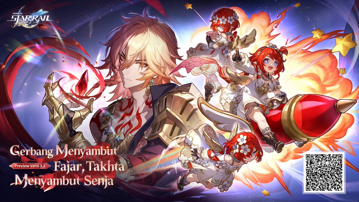 ConstantiusAug1's tweet image. Dear Trailblazer, halaman preview Versi 3.1 "Gerbang Menyambut Fajar, Takhta Menyambut Senja" sudah dirilis. Ayo kita lihat apa saja konten yang ada di versi baru ini!