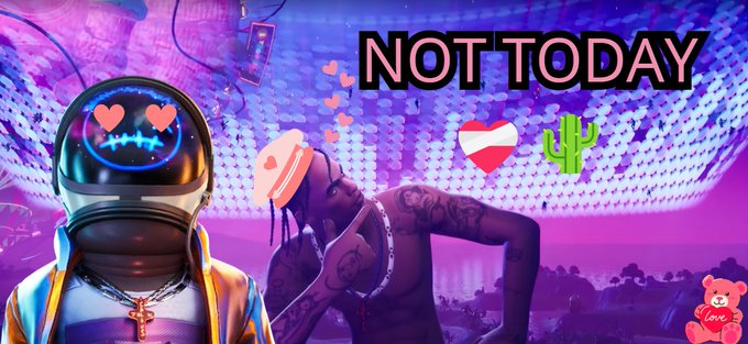 is travis in the fortnite item shop? tweet media