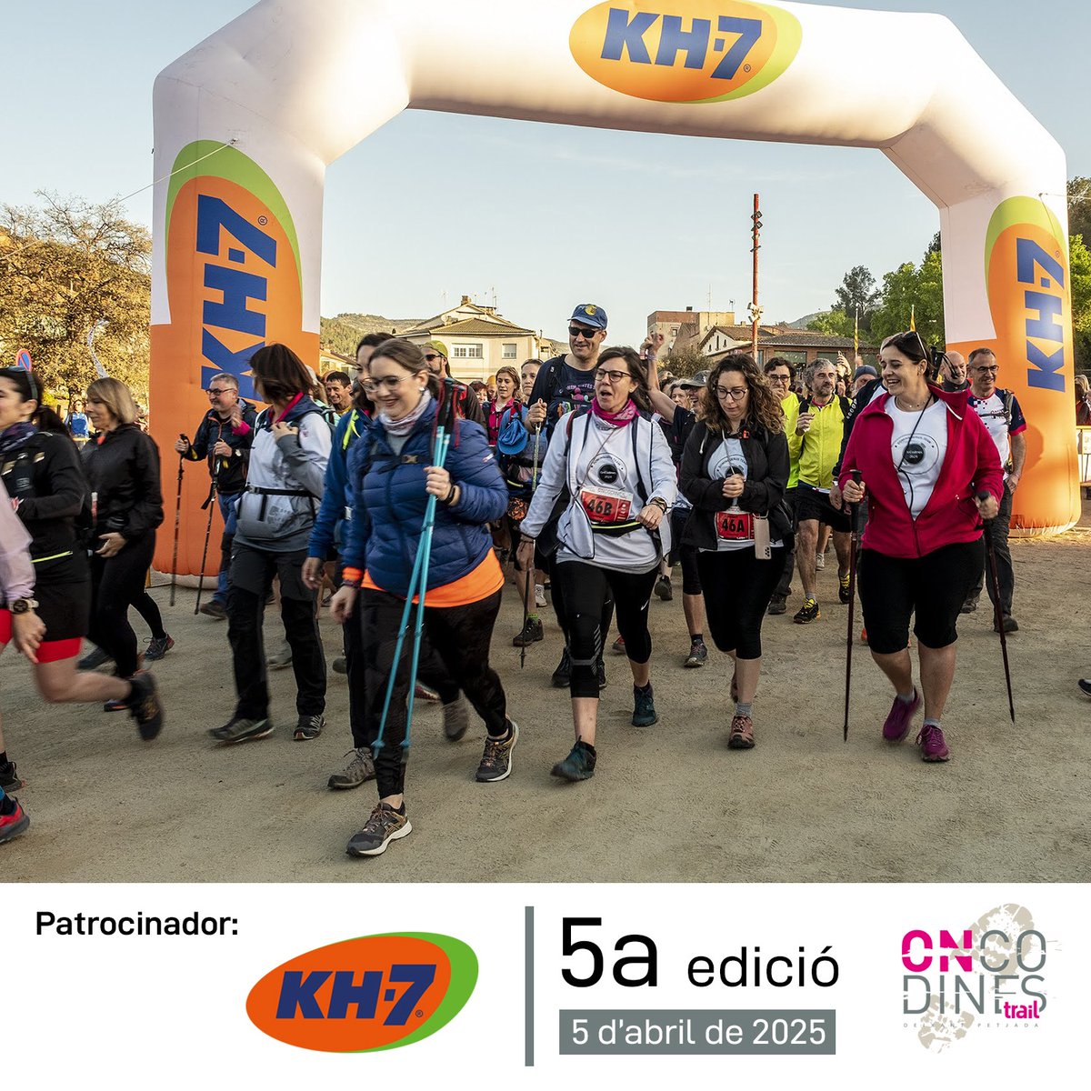 OnCodinesTrail's tweet photo. 🧽 KH7 ha estat al nostre costat des de la primera edició de l'OnCodines Trail i aquest any també hi serà!
🧡 Gràcies als patrocinadors la inscripció al repte pot ser gratuïta i els equips us podeu centrar en el donatiu!
📷 Ramon Ferrandis
#deixantpetjada #oncodinestrail https://t.co/bFORDZsG94