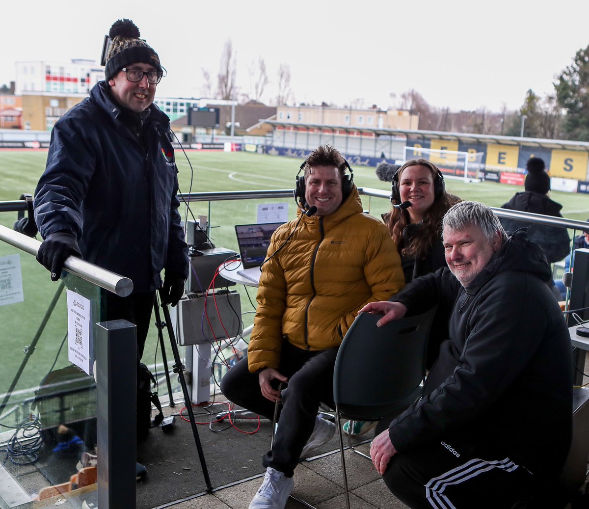 fiberkshire's tweet image. 😄 Your livestream production team at Arbour Park today. 

📸 @DarrenWoolley2 

#BBFACountyCups #readingfc #maidenheadunited