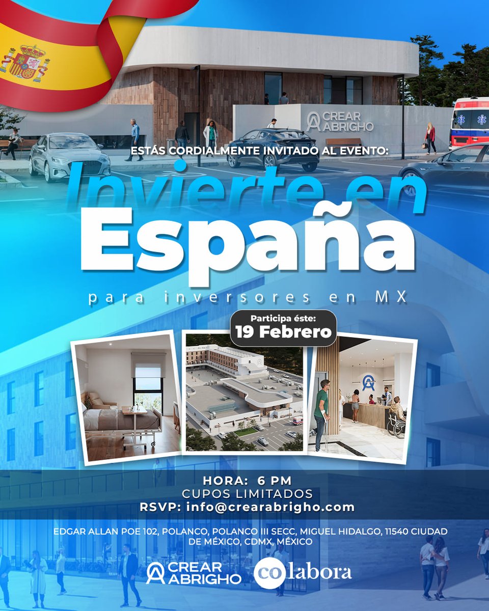 JRRANGEL23's tweet image. Me complace en invitarlos a la plática que dará mi querido @ceobricks en #CDMX 
¿Te interesaría invertir en 🇪🇸?
Regístrate aquí 👇
Mañana
eventbrite.com/e/123814067508…
Tarde
eventbrite.com/e/123842277886…