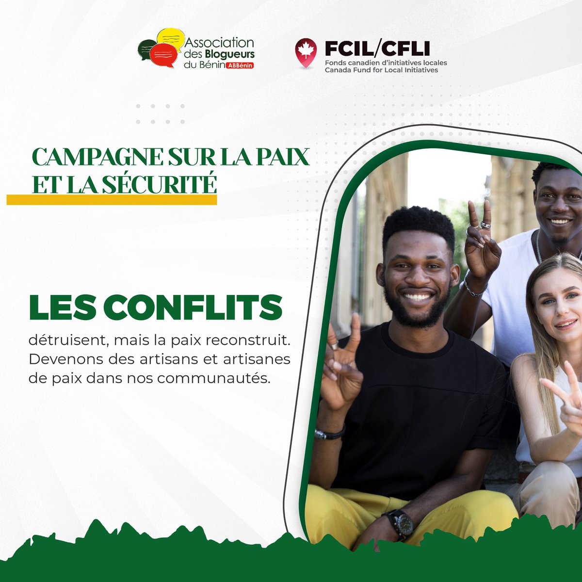 EssehFatima's tweet photo. Jeunes du Bénin, notre avenir dépend de nous.
Engageons-nous pour un pays uni, solidaire et en paix. Le changement commence ici et maintenant !
#abbenin
#fcil
#paixetsécurité
#AmbCanBFA
#CabadaauBenin https://t.co/vygoIBWnxw