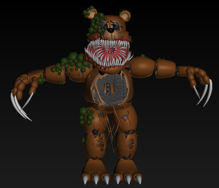 LazyCoffe19's tweet photo. Twisted Freddy Finished
#FNaF #TwistedOne #TwistedFreddy #3D #Finished #Model #Blender https://t.co/8pZIpMGJU4