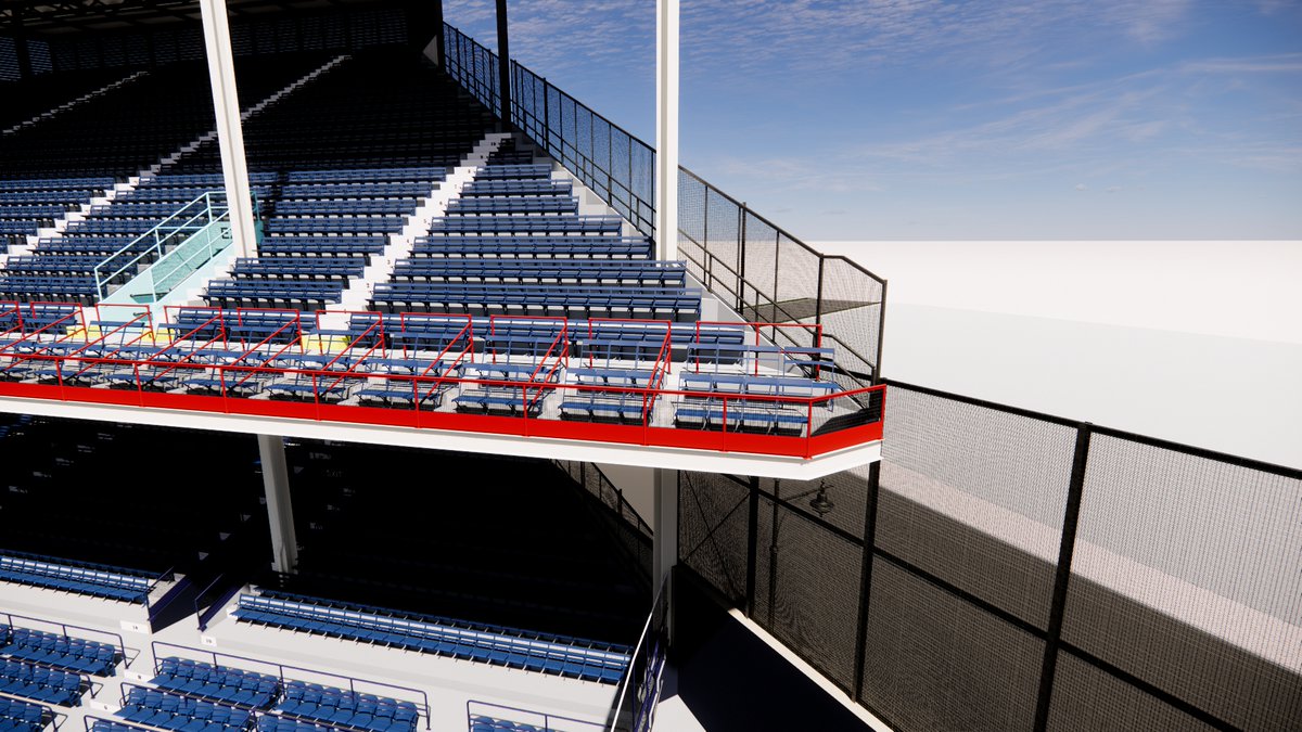 SportsBandbox's tweet photo. The upper box seats that ringed the front of the upper deck at Ebbets Field put you right above the action, including the box seats at the very end of the CF deck made you feel you were directly over the field. #Brooklyn #Dodgers #Virtual #Ebbets https://t.co/X0k3Eg8S14