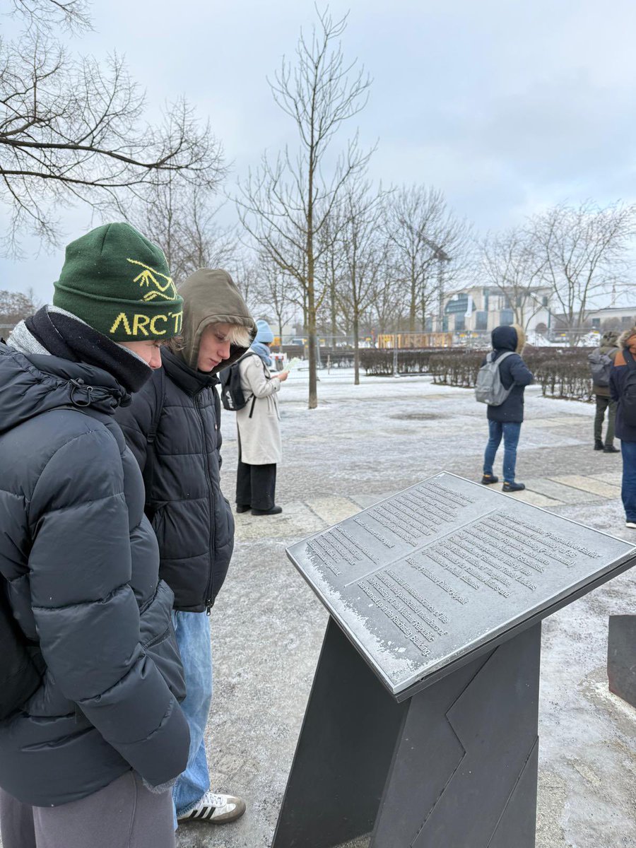 RRS_HISTORY's tweet photo. Day 2 Berlin trip - Olympic stadium, German Resistance museum, Sinti and Roma memorial, T4 memorial and some bowling. Y10 historian of the day - Sophie. Y11 historian of the day - Oneli. https://t.co/GT8MPSoUbw