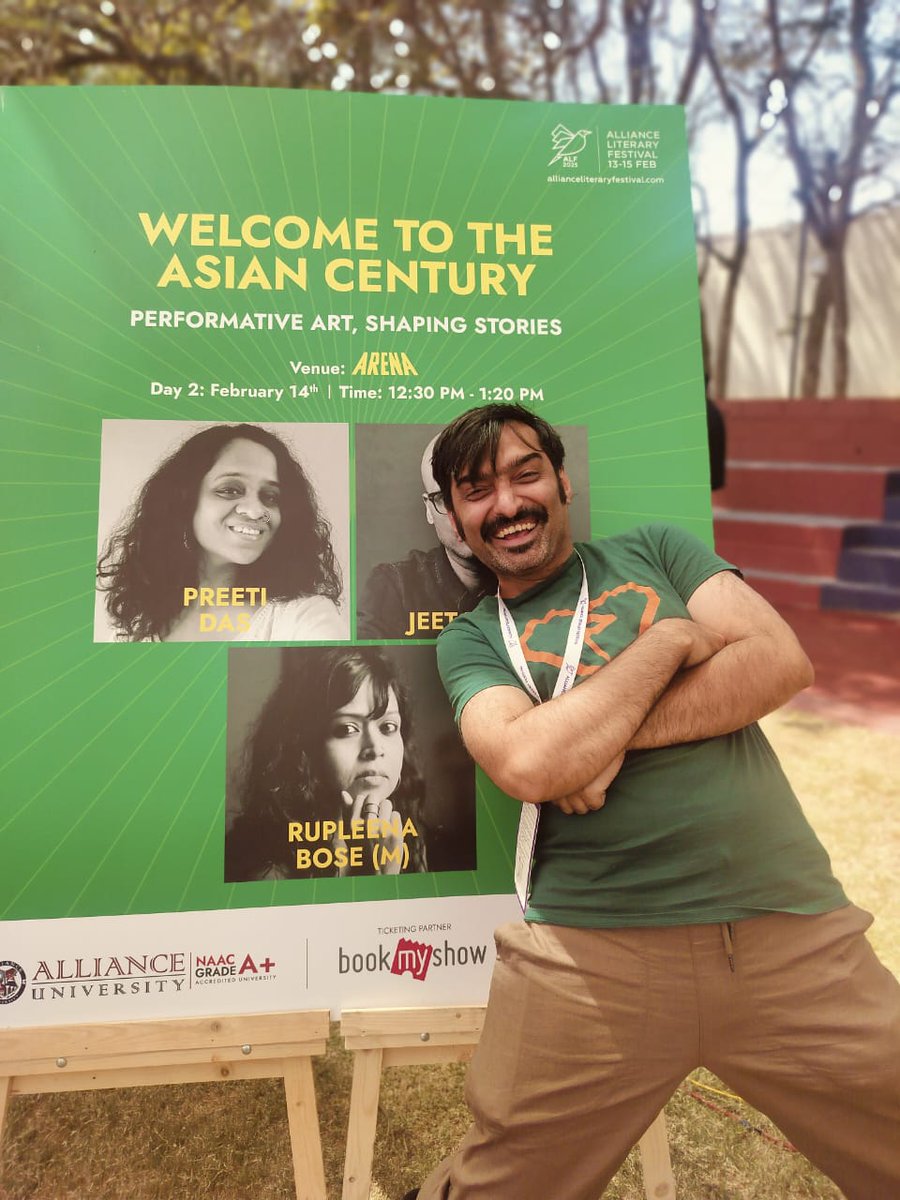 Made my LIT fest debut at <a href="/AllianceUniOfcl/">Alliance University</a> when Jeet Thayil couldn't make it, took his place on a panel with <a href="/preetidas/">preetidas</a> and did a new set of Musalman jokes to a buzzing college crowd. Haven't signed so many autographs and selfies at one go!

Gonna be the first of many, Inshallah!