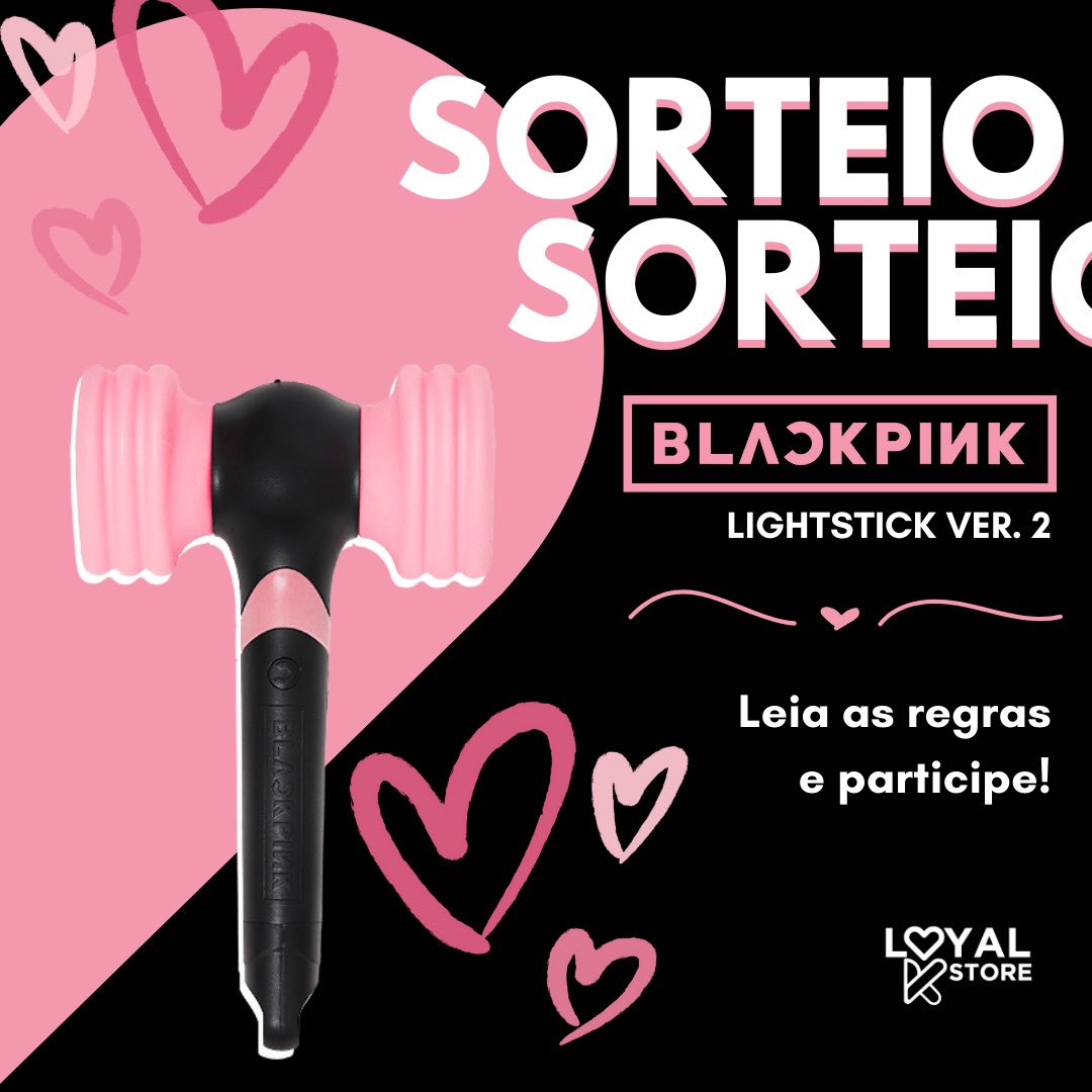 Loyalkstore_'s tweet image. SORTEIO 
Desta vez voltamos com mais um sorteio! Será sorteado no INSTAGRAM da loja 1 light stick do blackpink e no TWITTER X também será sorteado 1 light stick do blackpink. Não precisa seguir a loja em ambas as redes sociais.
Regras: 
⁃seguir a @loyalkstore_ 
⁃Dar rt…