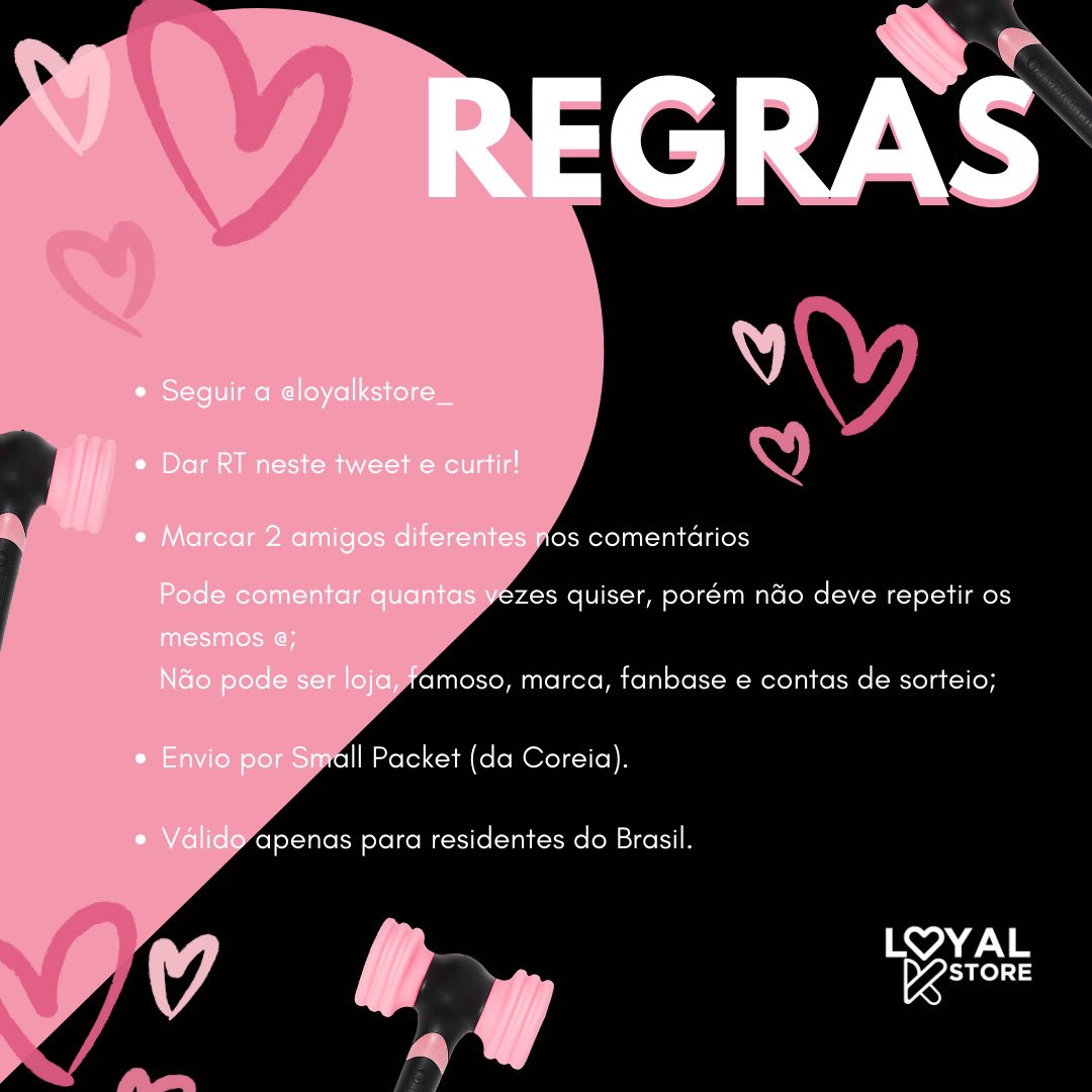 Loyalkstore_'s tweet image. SORTEIO 
Desta vez voltamos com mais um sorteio! Será sorteado no INSTAGRAM da loja 1 light stick do blackpink e no TWITTER X também será sorteado 1 light stick do blackpink. Não precisa seguir a loja em ambas as redes sociais.
Regras: 
⁃seguir a @loyalkstore_ 
⁃Dar rt…