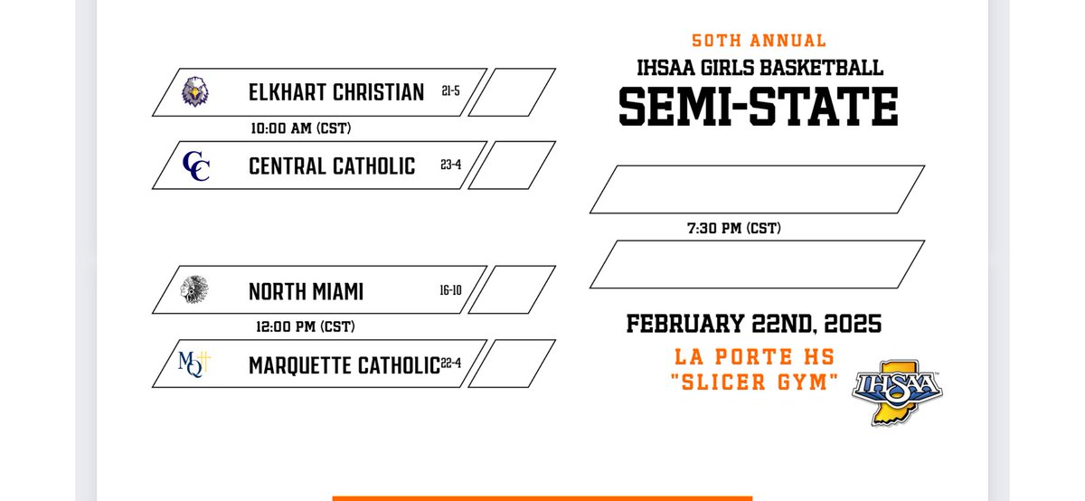 MQTGirlsHoops's tweet image. Tip times for Saturday’s Class A Northern Semistate…