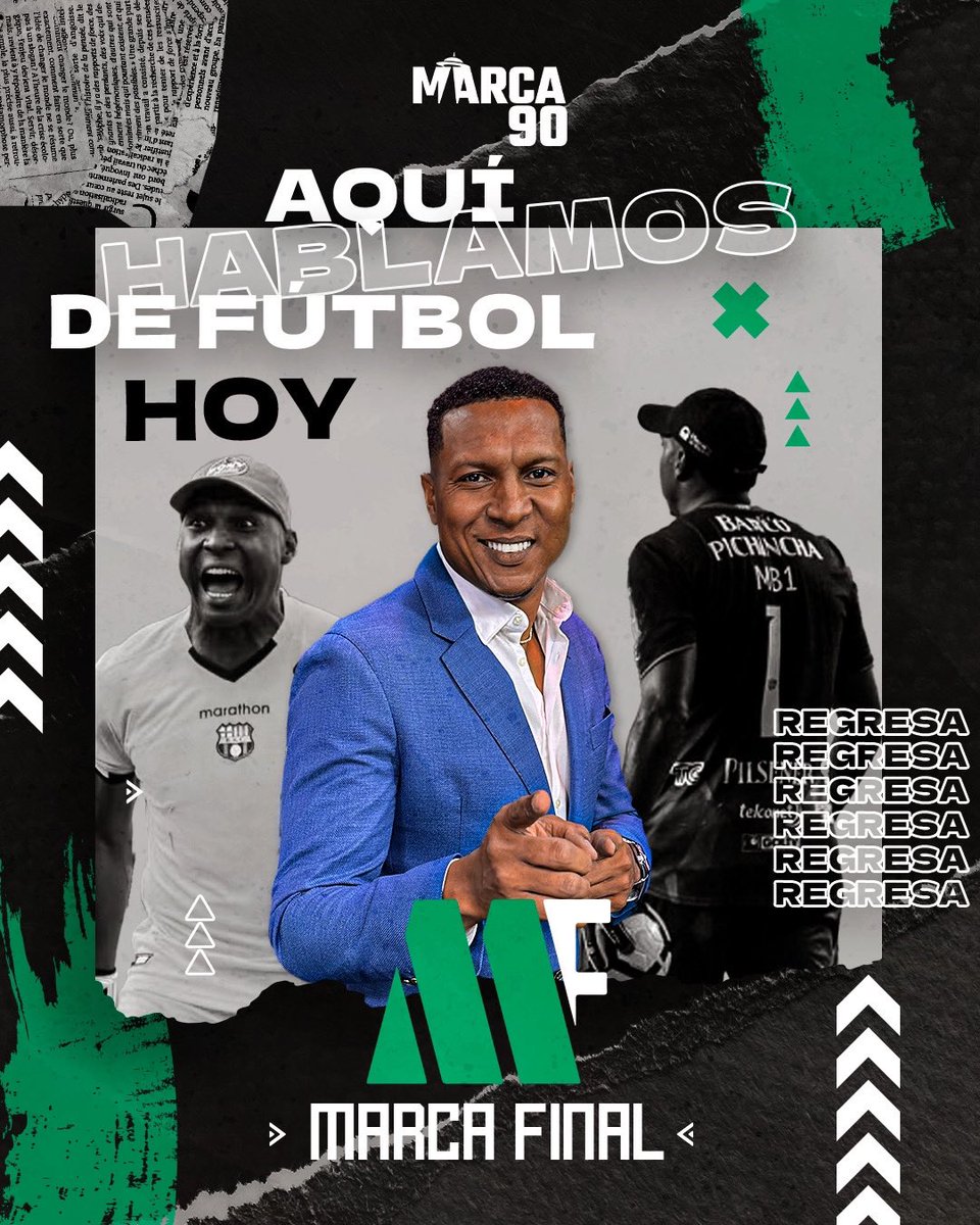 marca90ec's tweet photo. Ya llegan con el mejor análisis de la fecha 1 🇪🇨⚽️ #MarcaFinal 😎
Las voces de la experiencia en YouTube #Banguera #Dreer #Mondaini
Míralos aquí | 10pm | HOY | Click al Link: https://t.co/gVUyW4YSOO https://t.co/xtIj1TSOmf