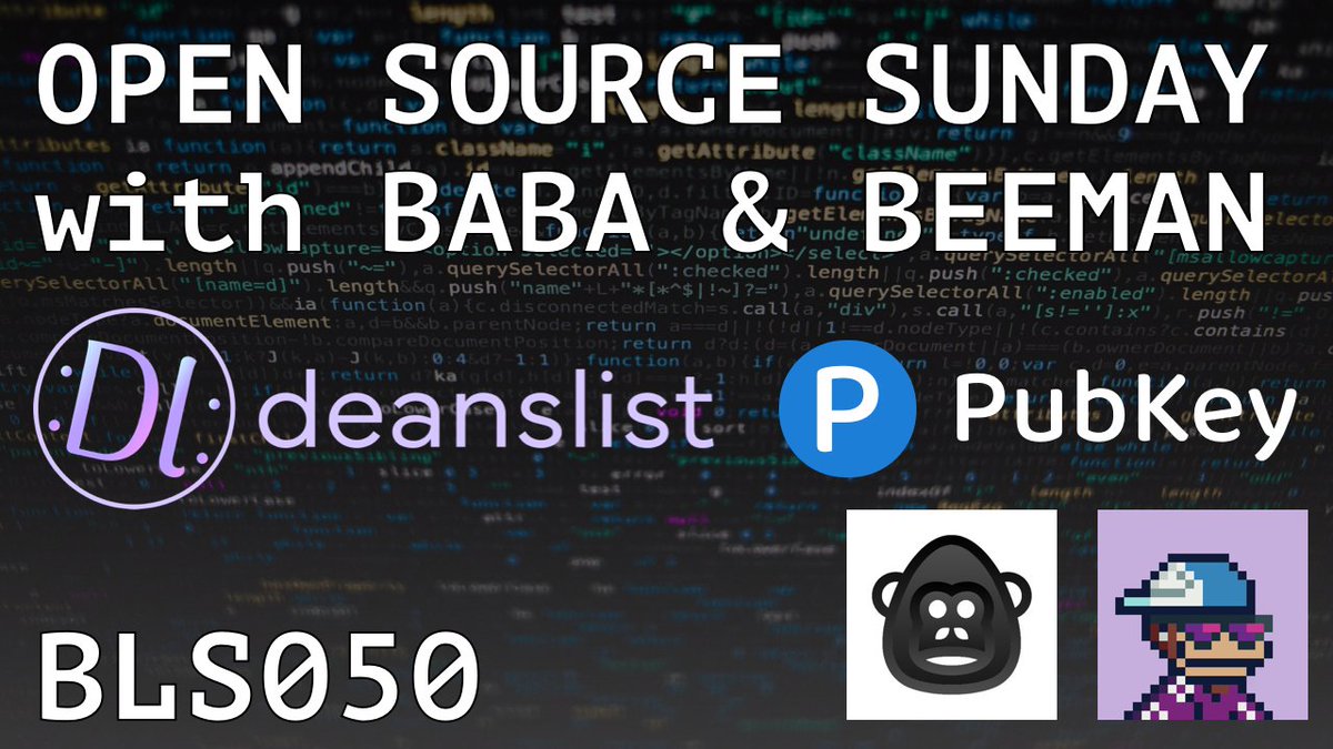 beeman_nl's tweet image. 📣 Open Source Sunday with Baba and Beeman! 🤓
Come hang out at our live stream! 🥳
We'll start when this post is ~15 minutes old!
Find the link to the YouTube below!
It should also stream here on X and on my Twitch page! I'll post them as soon as we're live! 🚀