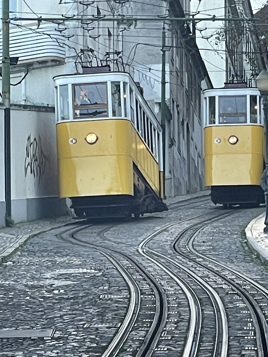Funiculars in Lisbon.
