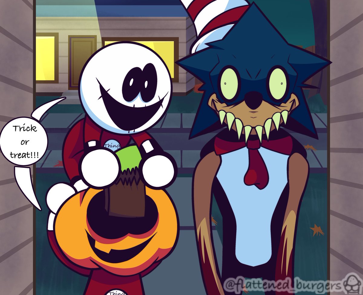 FlattenedBurger's tweet image. Skid and pumps newest friend

#rerunsweep #spookymonth #strangerdanger #fnf #sonicexe