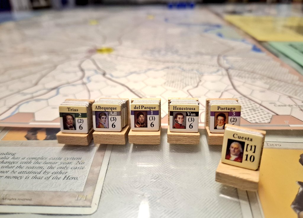 SanchoMateos's tweet photo. Tras jugar con @marcoleofrigio el interesante escenario de Medellin de #TLNB con #NapoleonsQuagmire en Vassal ...empezamos de nuevo el escenario, pero esta vez en físico..y cómo luce en la mesa!! Terminamos la aproximación..ahora viene la Batalla!! https://t.co/eku5ZFZ4Ev