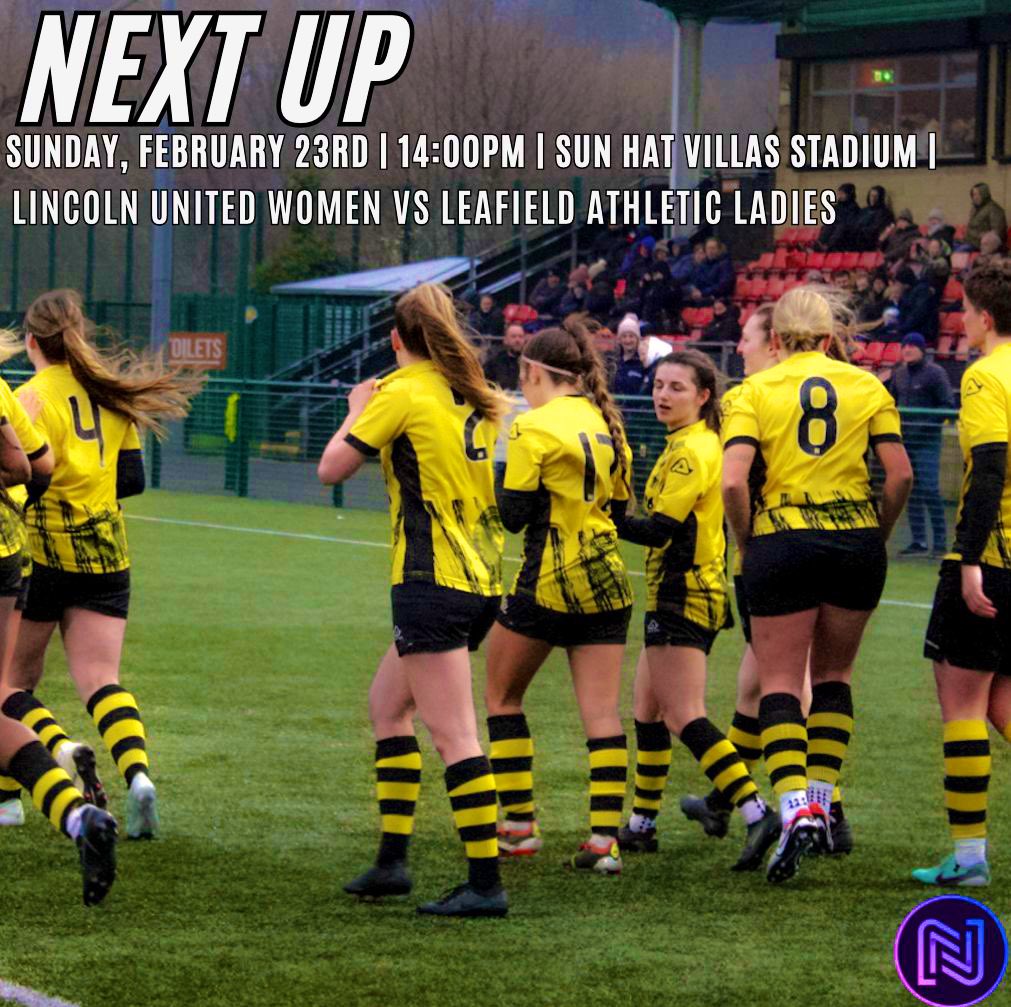 Leafield Ladies FC (@leafieldathlfc) on Twitter photo ๐๐จ๐จ๐ค๐ข๐ง๐ ๐ญ๐จ ๐ฆ๐๐ค๐ ๐ข๐ญ ๐ ๐ฐ๐ข๐ง๐ฌ ๐จ๐ง ๐ญ๐ก๐ ๐๐จ๐ฎ๐ง๐๐ ๐ณ
๐๐ก๐ข๐ฌ ๐๐ฎ๐ง๐๐๐ฒ ๐ฐ๐ ๐๐ซ๐ ๐๐๐๐ค ๐จ๐ง ๐ญ๐ก๐ ๐ซ๐จ๐๐ ๐๐ ๐๐ข๐ง๐ฌ๐ญ <a href="/LincolnUtdWFC/">Lin(C)oln United WFC</a> ๐ข๐ง ๐ญ๐ก๐ <a href="/FAWNL/">FA Women's National League</a> ๐๐ฝ
๐ <a href="/LincolnUtdWFC/">Lin(C)oln United WFC</a>
๐๏ธ Sun Hat Villas and Resort Stadium
๐LN6 0DY
โฐ 14:00
๐ February, ๐๐จ๐จ๐ค๐ข๐ง๐ ๐ญ๐จ ๐ฆ๐๐ค๐ ๐ข๐ญ ๐ ๐ฐ๐ข๐ง๐ฌ ๐จ๐ง ๐ญ๐ก๐ ๐๐จ๐ฎ๐ง๐๐ ๐ณ
๐๐ก๐ข๐ฌ ๐๐ฎ๐ง๐๐๐ฒ ๐ฐ๐ ๐๐ซ๐ ๐๐๐๐ค ๐จ๐ง ๐ญ๐ก๐ ๐ซ๐จ๐๐ ๐๐ ๐๐ข๐ง๐ฌ๐ญ <a href="/LincolnUtdWFC/">Lin(C)oln United WFC</a> ๐ข๐ง ๐ญ๐ก๐ <a href="/FAWNL/">FA Women's National League</a> ๐๐ฝ
๐ <a href="/LincolnUtdWFC/">Lin(C)oln United WFC</a>
๐๏ธ Sun Hat Villas and Resort Stadium
๐LN6 0DY
โฐ 14:00
๐ February,