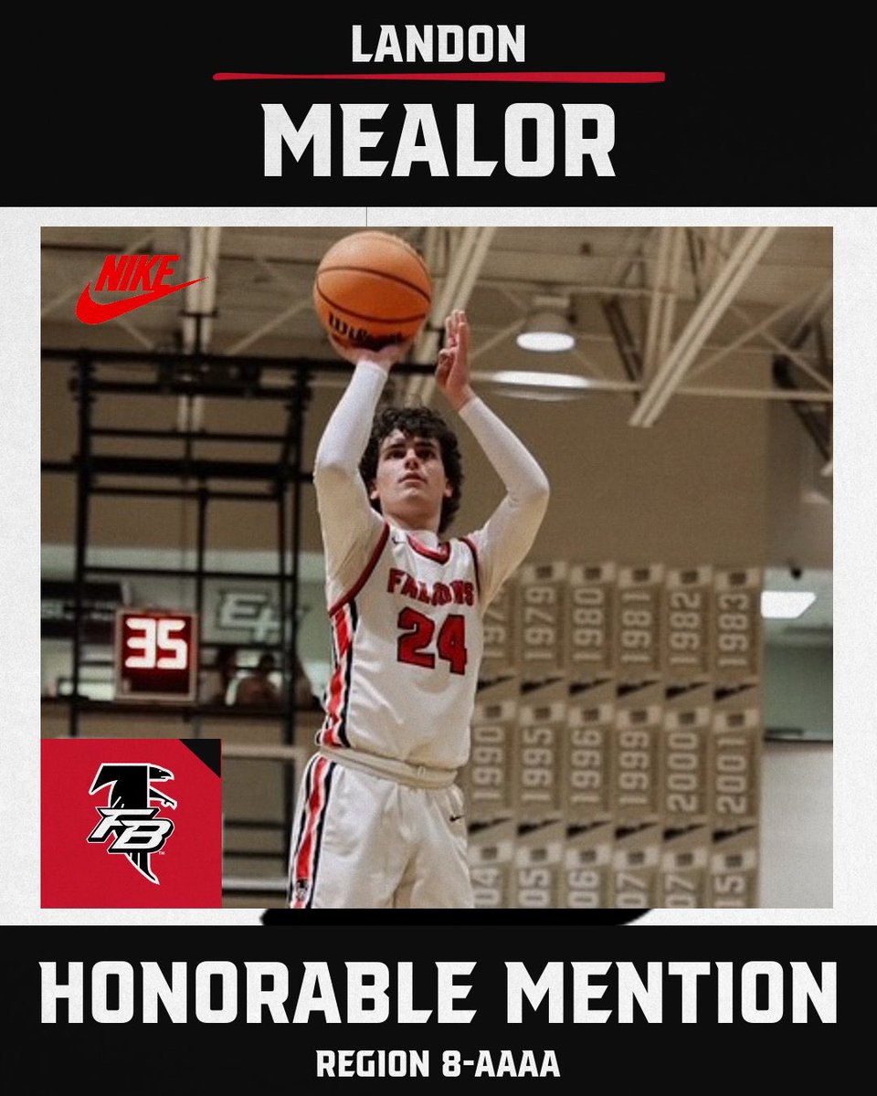 branchboysbball's tweet image. Congratulations to Senior Landon Mealor for being named Region 8-AAAA Honorable Mention