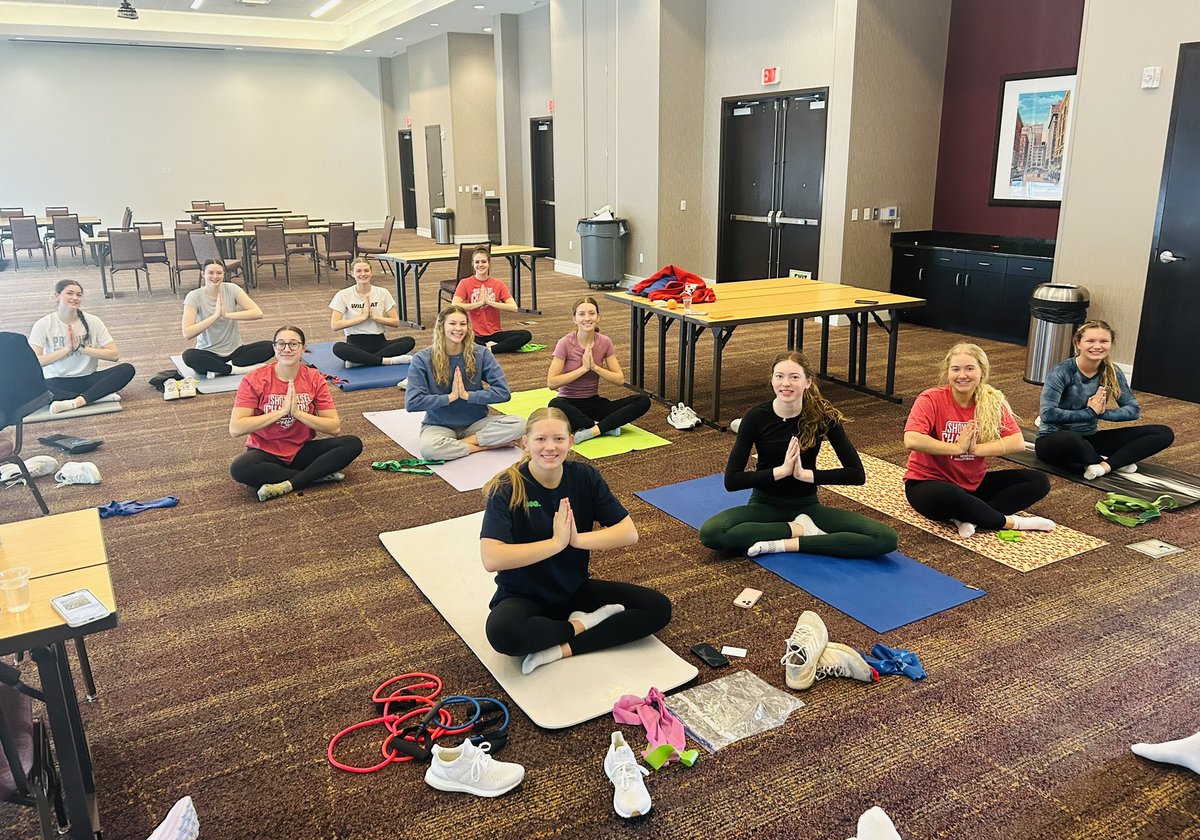 Thanks to Coach Jaclyn &amp; Coach Courtney for instructing 17G with some yoga to start Day 2. 🧘‍♀️ 🧠 💪 

"Reset your mind like a scoreboard at the end of a game—take the lessons, leave the weight, and step forward with a fresh start."