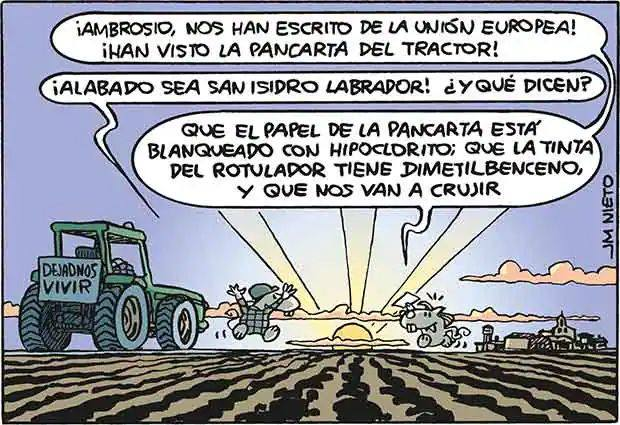 Nieto, dando en el clavo, como siempre. Y se nota que nos quiere a los #agricultores... ¡Gracias!
<a href="/HUMORJMNIETO/">Jose María Nieto</a>
<a href="/abc_es/">ABC.es</a>
