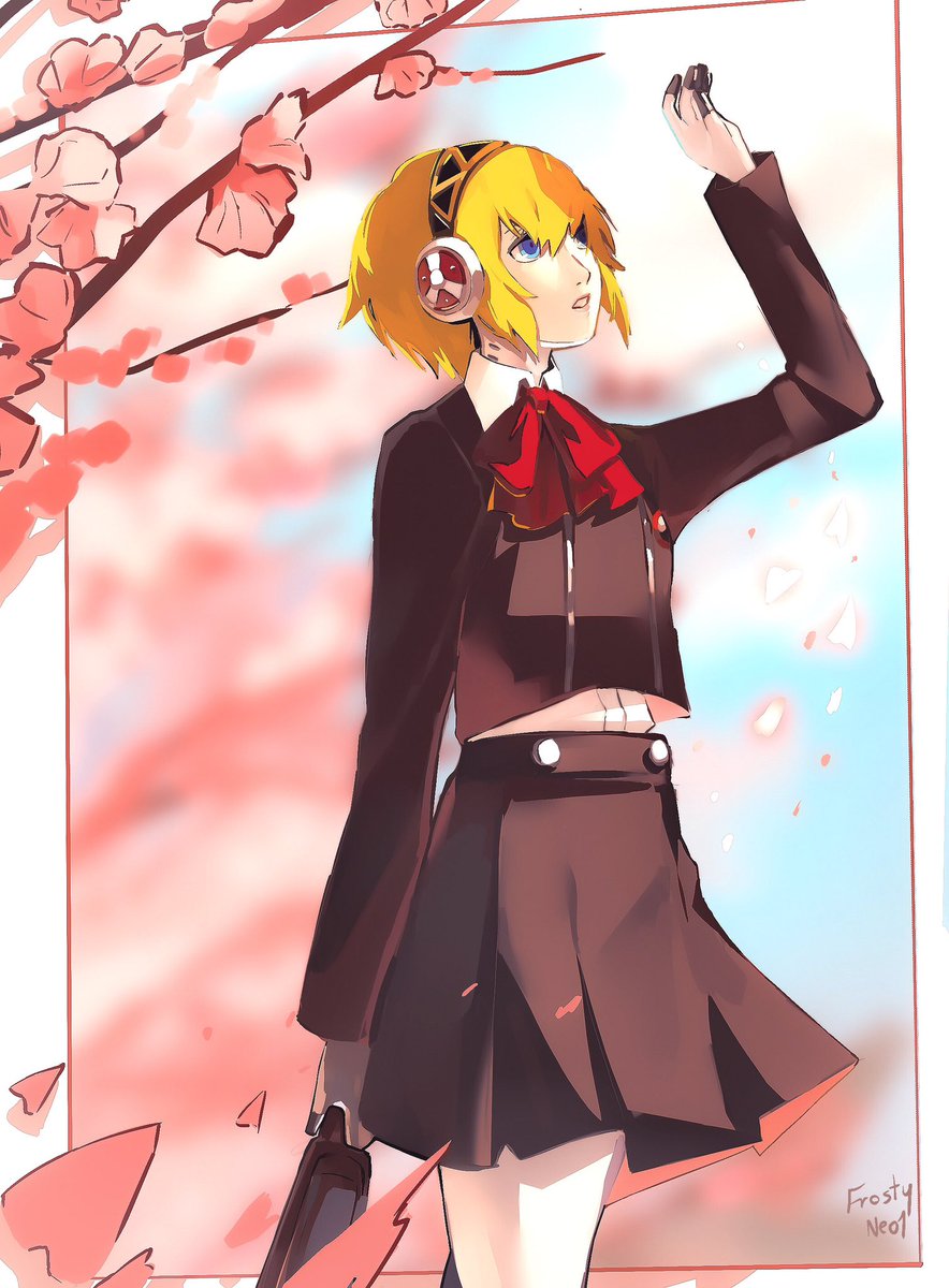 Frosty_Neo1's tweet photo. Spring #Persona3 #fanart https://t.co/BRtCiQIobU