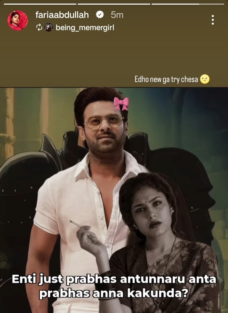 HailPrabhas007's tweet photo. Faria papa via insta 😂🔥 https://t.co/kMYSFXnlVc