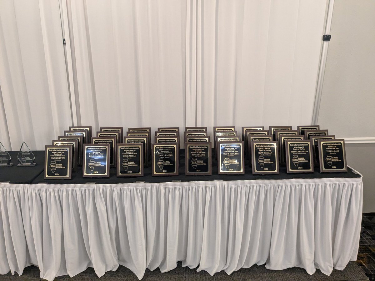 Today is a great day.  We get to honor our coaches, umpires and sportsperson of the year.   Excited to hand the awards out today.