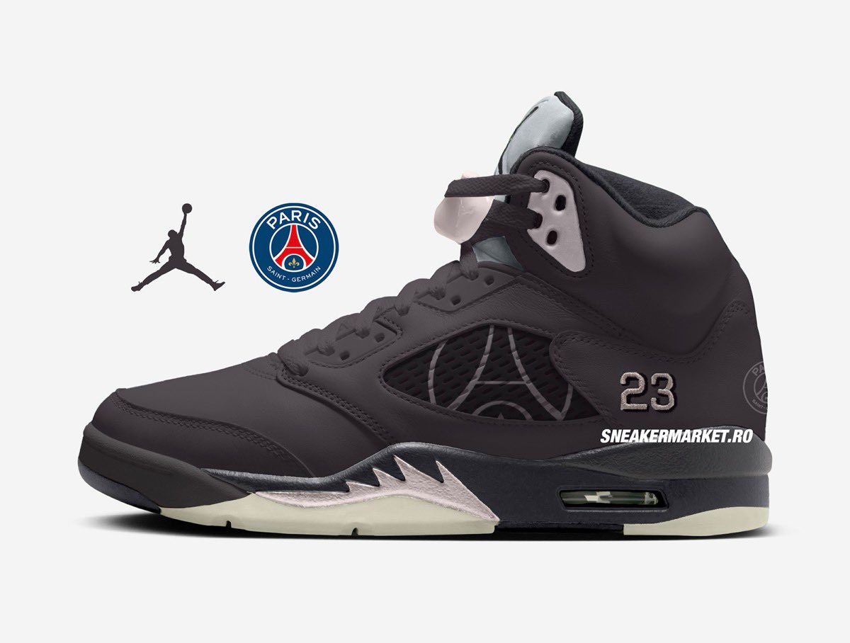 PSG x Nike Air Jordan 5 Retro が2025年後半に発売予定 ［HQ3004-001