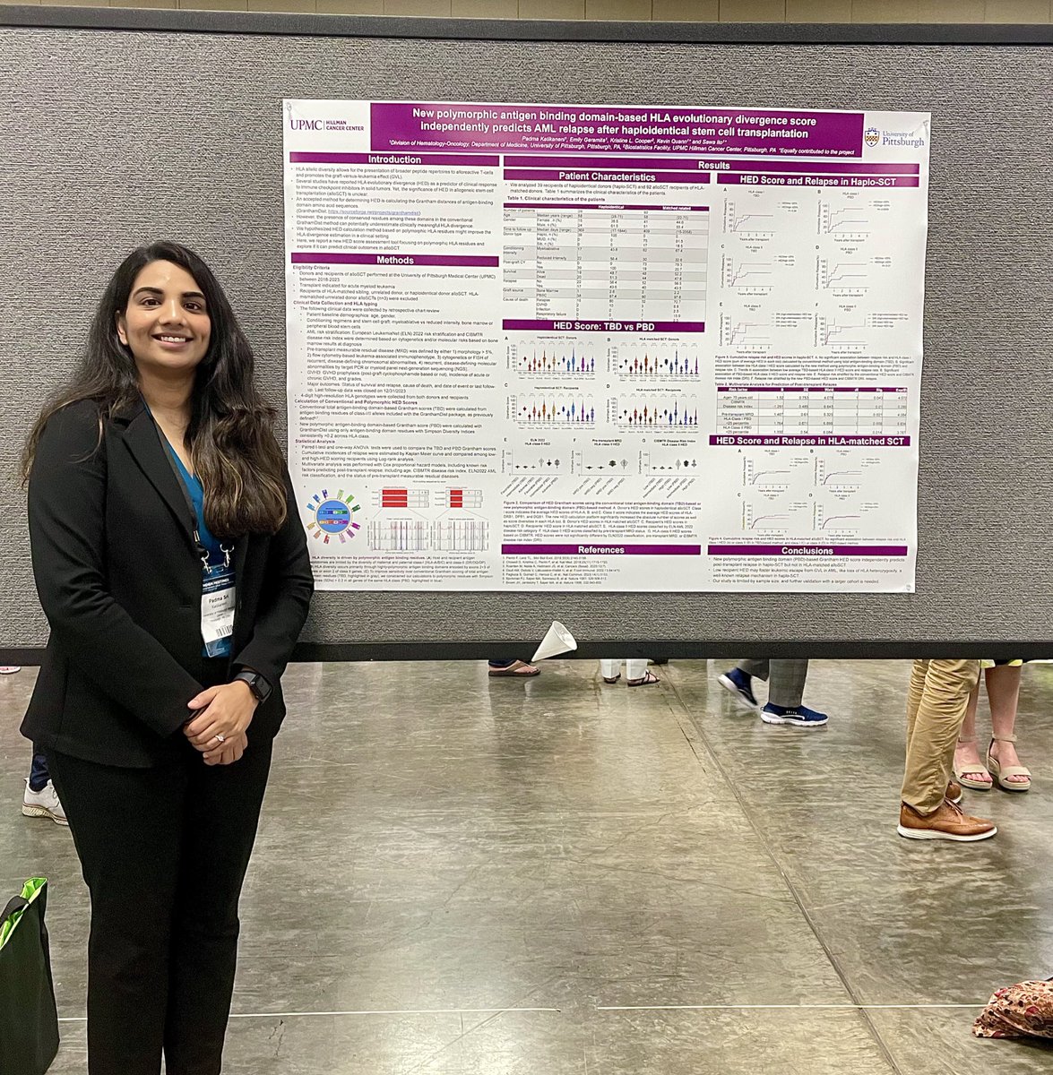 Grateful to have presented our research on the role of new polymorphic antigen binding domain-based HLA evolutionary divergence score in predicting relapse after haplo-identical transplant at the Tandem 2025 meeting! 
#Tandem25 
<a href="/ASTCT/">ASTCT</a> <a href="/UPMCMercyIM/">UPMC Mercy Internal Medicine Residency</a> <a href="/UPMCHeme_Onc/">UPMC Heme-Onc Fellowship Program</a>