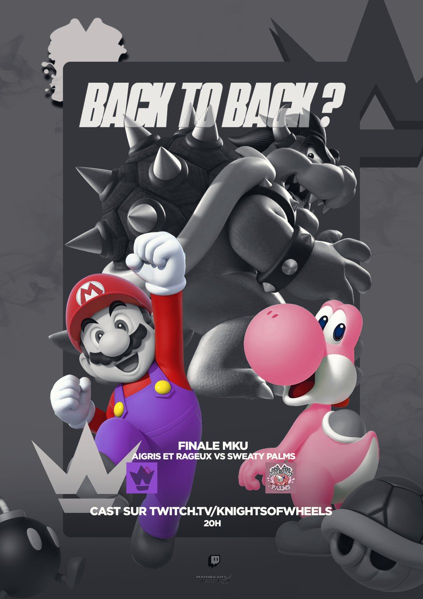 KnightsofWheels's tweet image. Venez soutenir notre troisième roster pour la finale de MKU ce soir !