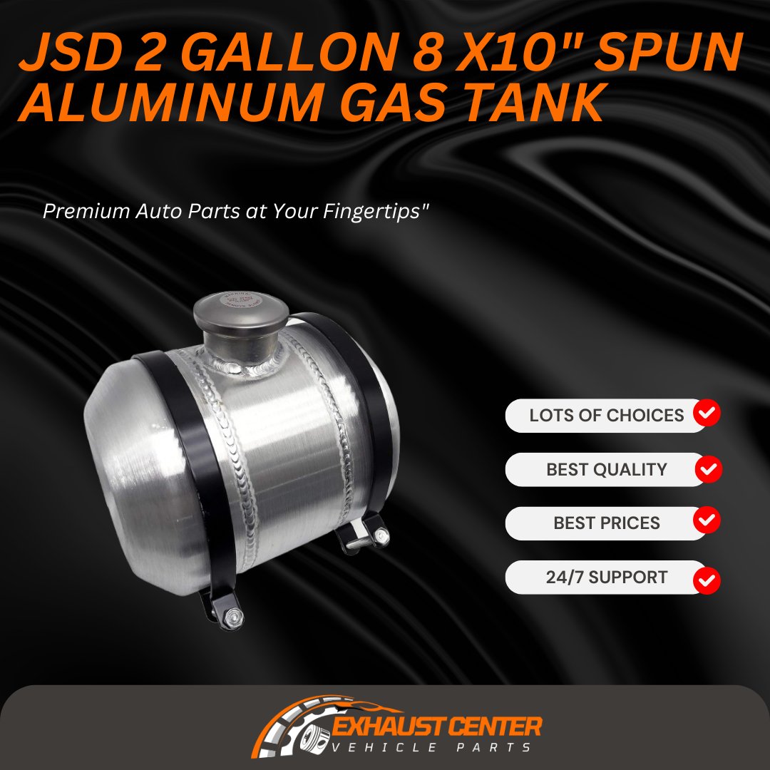 Exhaustcenter's tweet photo. ⛽️ Upgrade your fuel system with the JSD 2 Gallon 8x10" Spun Aluminum Gas Tank! Lightweight, durable, and built for performance. 
Perfect for custom builds &amp; racing setups! 🏎️🔥 #FuelUp #PerformanceParts #JSDGasTank https://t.co/hcW98RexF0