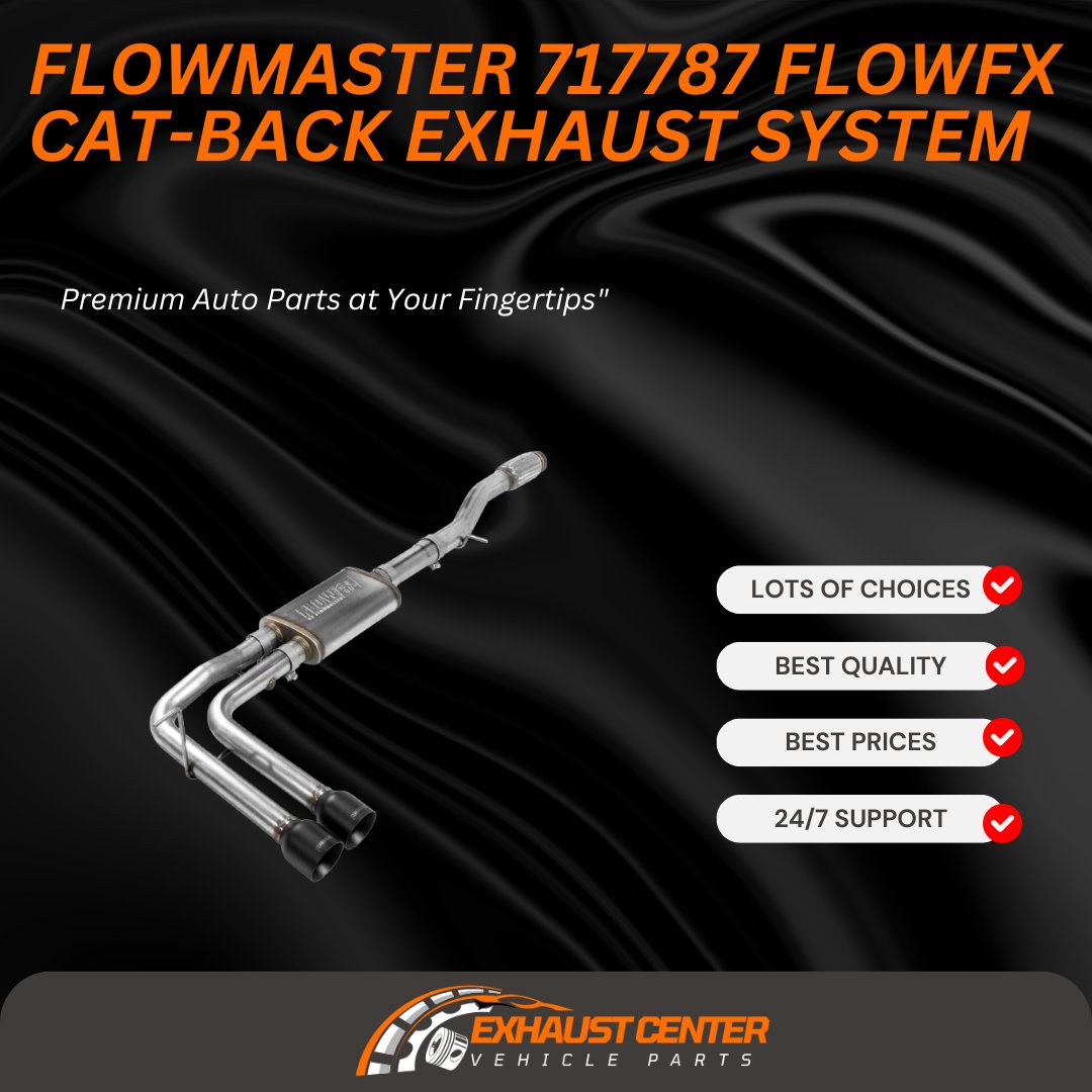 Exhaustcenter's tweet photo. 🔥 Unleash the roar with the Flowmaster 717787 FlowFX Cat-Back Exhaust System! Deep aggressive sound, improved flow, and max performance. 
Upgrade your ride today! 🚗💨 #Flowmaster #ExhaustUpgrade #Performance https://t.co/LamqUhgEdk