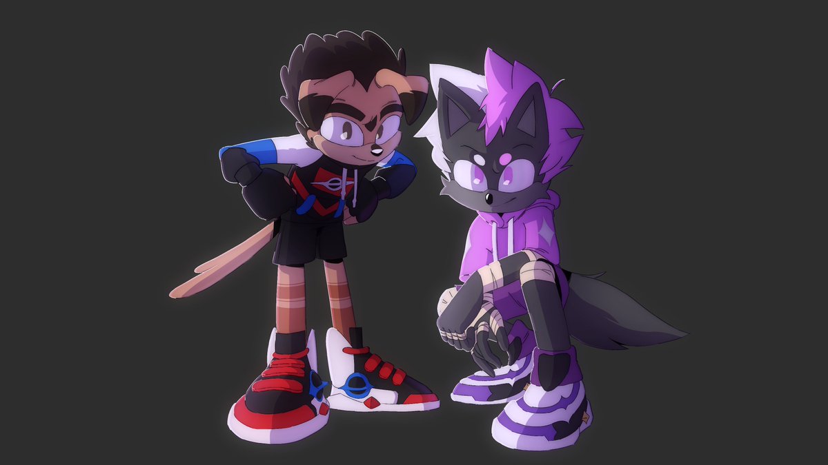 ScribblSam's tweet image. Take a look at my fully (slightly) redesigned Plasma and Glimpse with new kicks (...and new lore)! 🌌✨