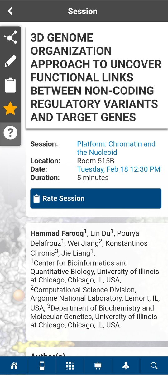 Hammad_Farooq_'s tweet photo. 📢Attending @BiophysicalSoc in LA?📢
Excited about uncovering functional links between non-coding regulatory variants and target genes? 🧬
Join me for:
🎤 Flash Talk (#1682) – Feb 18 | 12:30 PM
📊 Poster (#2754-Pos / B218) – Feb 19| 10:30 AM
See you there! 
#BPS25 #Genetics https://t.co/mAqssxwEOh