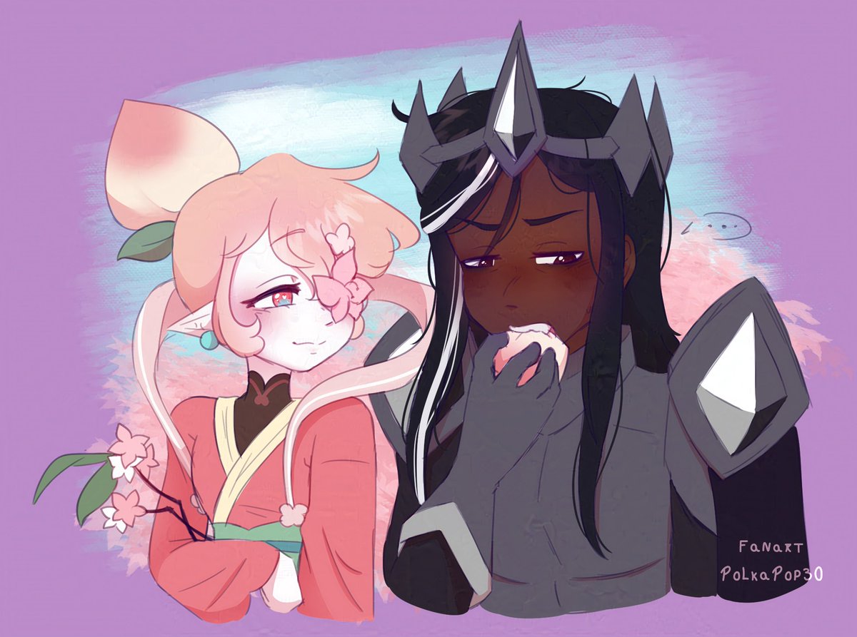 A peach bao...Isn't it sweet?
#crkfanart #darkcacaocookie #peachblossomcookie #peachcacao