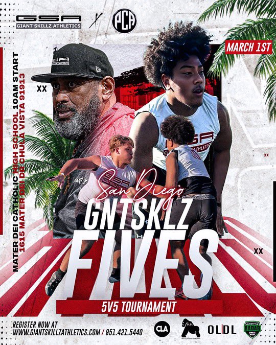 5v5 TOURNAMENT!! Southern California get your squad ready!! It’s gonna be 🎦 on Turf for sure!! Some of the best from the Golden State will compete for one of the most coveted hardware in 5v5 “The GSA shield “