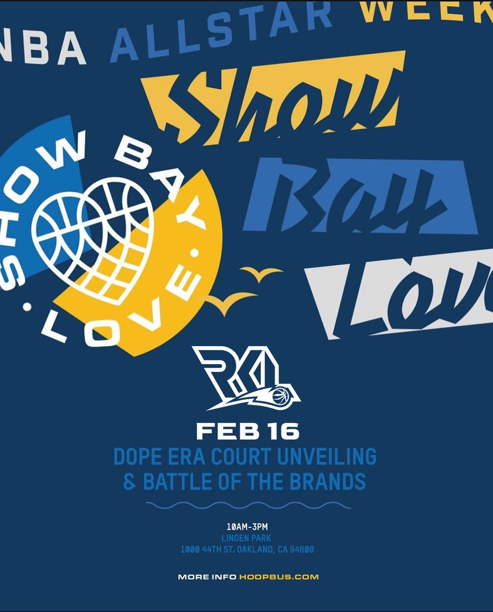 Battle of the Brands Tournament – NBA All-Star Weekend 🚨

Join us today for the Dope Era Court Unveiling &amp; Battle of the Brands Tournament at Linden Park, Oakland, CA!

This epic event is powered by Gatorade and brings together some of the biggest names in basketball culture.