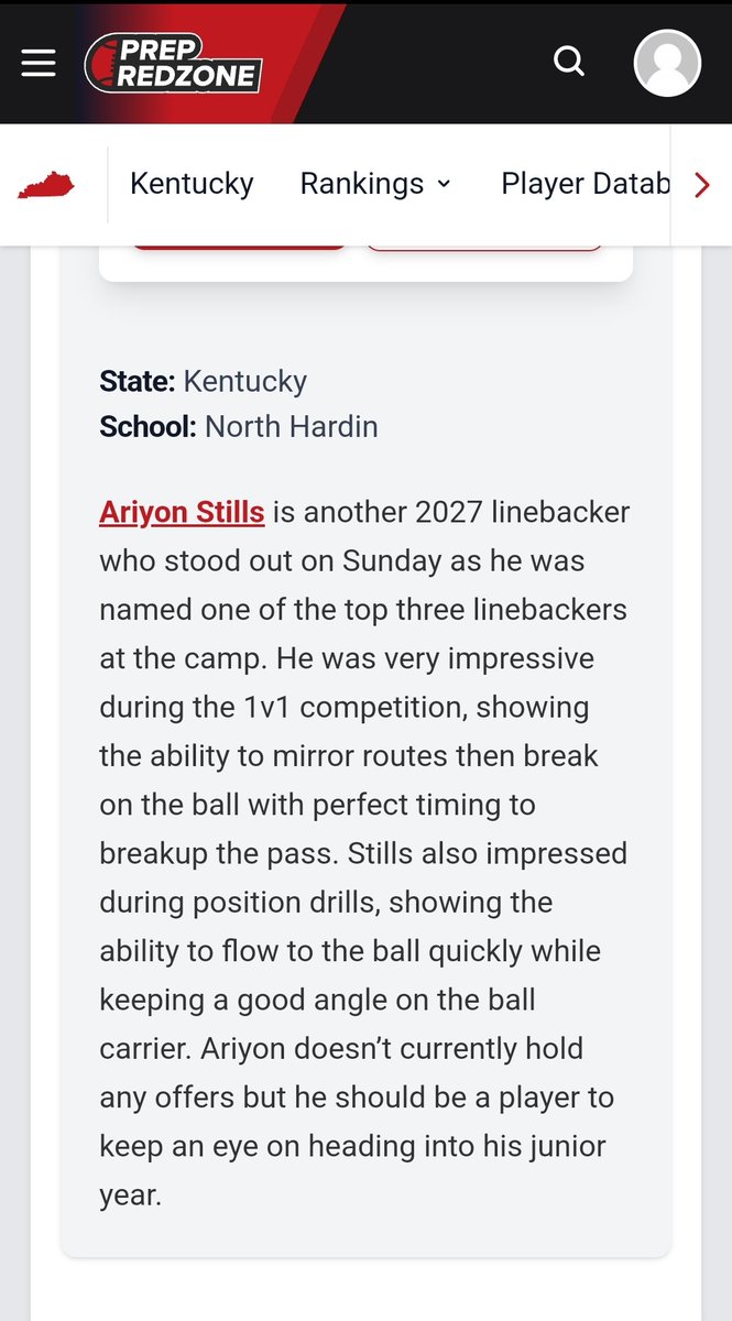 Ariyon Carter-Stills (@bearcarter42) on Twitter photo Thank you <a href="/PrepRedzoneKY/">Prep Redzone Kentucky</a> for the invite and <a href="/LippertScouting/">Ryan Lippert</a> for the writeup. Already in the lab this off-season to get even better for the season
<a href="/FBCoachThompson/">Brent Thompson</a>
@CoachBakerBC
<a href="/CSAPrepStar/">PREPSTAR</a>
<a href="/ArmedPHorce/">Dominique Adams</a>
<a href="/deeyoc_/">Dee Yocum</a>
#270Made Thank you <a href="/PrepRedzoneKY/">Prep Redzone Kentucky</a> for the invite and <a href="/LippertScouting/">Ryan Lippert</a> for the writeup. Already in the lab this off-season to get even better for the season
<a href="/FBCoachThompson/">Brent Thompson</a>
@CoachBakerBC
<a href="/CSAPrepStar/">PREPSTAR</a>
<a href="/ArmedPHorce/">Dominique Adams</a>
<a href="/deeyoc_/">Dee Yocum</a>
#270Made