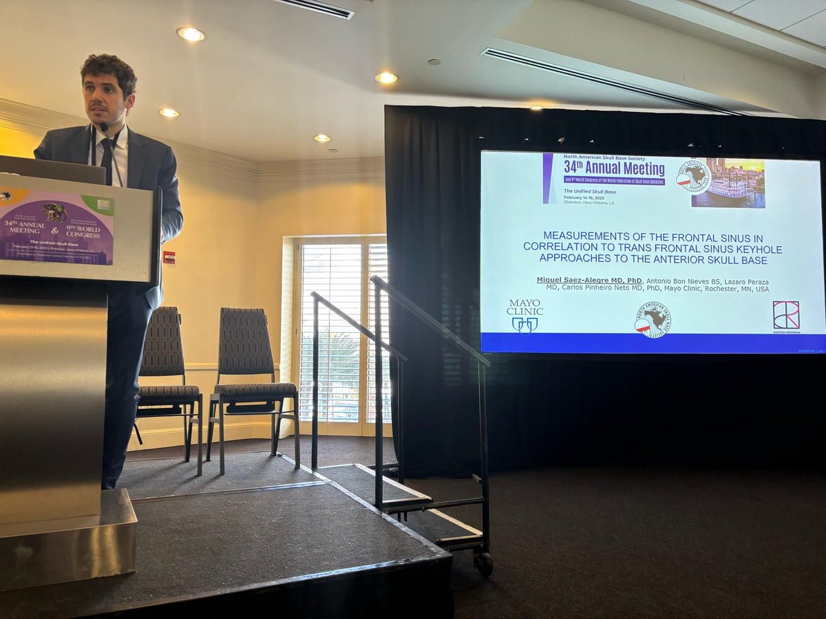PerisCelda's tweet image. So proud of #Rhotonprogram work and presentations @NASBSorg @MayoClinicNeuro @MayoClinicENT @CesarLucianoPhD @MSaezAlegre @alexyohan99 Drs. Piazza, Alam, Serioli, @edoardo_agosti @Alessan73348577 @mmjbauman @fabionchunipa
Extraordinarily talented young surgeons and researchers!