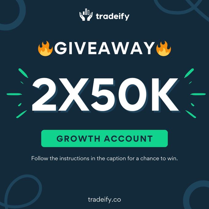DR TIP (@1minutetip) on Twitter photo If you havenβt entered the raffle yet.
You still have time.
I've teamed up with <a href="/TradeifyFunding/">Tradeifytest</a> to give away TWO 50K Growth Accounts!
To enter:
1β£ Follow me, <a href="/TradeifyFunding/">Tradeifytest</a> and <a href="/TradeifyTV/">Tradeify TV</a>
2β£ Like this post β€οΈ
3β£ Retweet this postπ
4β£ Tag 3 friends
Winners will be If you havenβt entered the raffle yet.
You still have time.
I've teamed up with <a href="/TradeifyFunding/">Tradeifytest</a> to give away TWO 50K Growth Accounts!
To enter:
1β£ Follow me, <a href="/TradeifyFunding/">Tradeifytest</a> and <a href="/TradeifyTV/">Tradeify TV</a>
2β£ Like this post β€οΈ
3β£ Retweet this postπ
4β£ Tag 3 friends
Winners will be