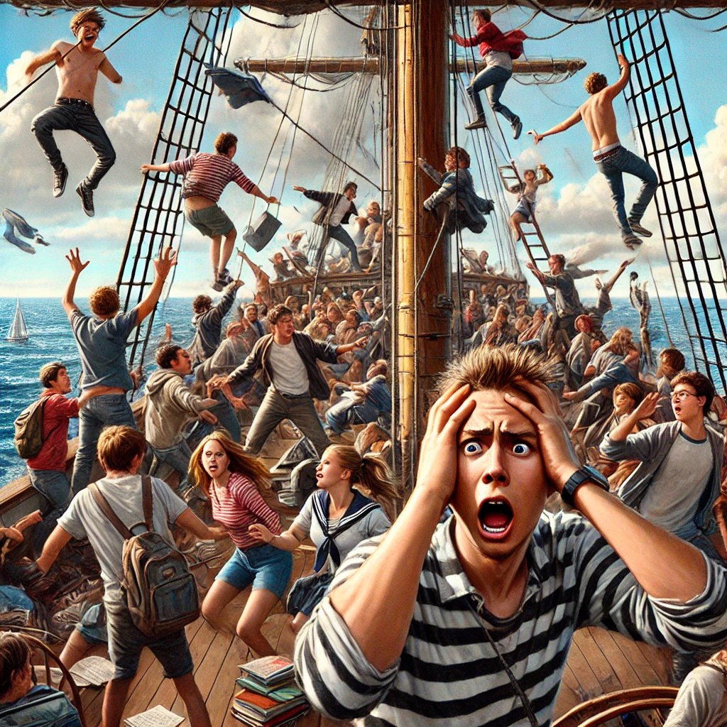 ⛵¿Cuántas veces has querido saltar del barco en plena tormenta?💭 Ser docente es como navegar en alta mar. Un día todo fluye y al siguiente estás en medio de un huracán de conflictos, exigencias, estrés… 💡Descubre cómo "surfear las olas de tu aula": amzn.eu/d/etq8nKU