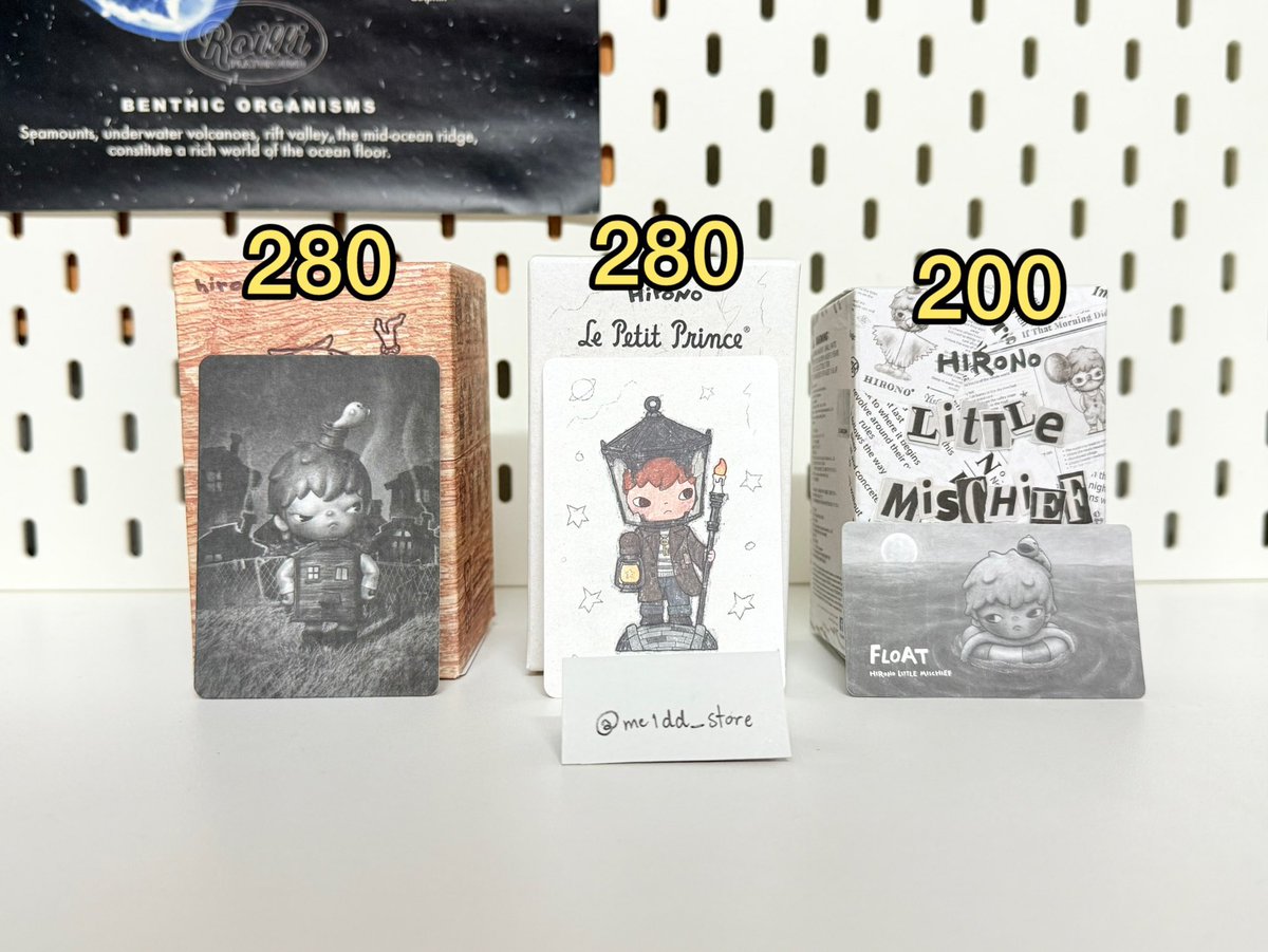 me1dd_store's tweet photo. 👉🏻 ขาย Hirono v6 v7 v2 👈🏻
✅ Cabin 280
✅ The Lamplighter 280
✅ Float 200
📦 ค่าส่ง 30
**เช็คการ์ด ไม่แกะซอง**
#ตลาดนัดPopmart #ตลาดนัดHirono #ตลาดนัดฮิโรโนะ #ตลาดนัดของเล่น https://t.co/qBwckBghLf