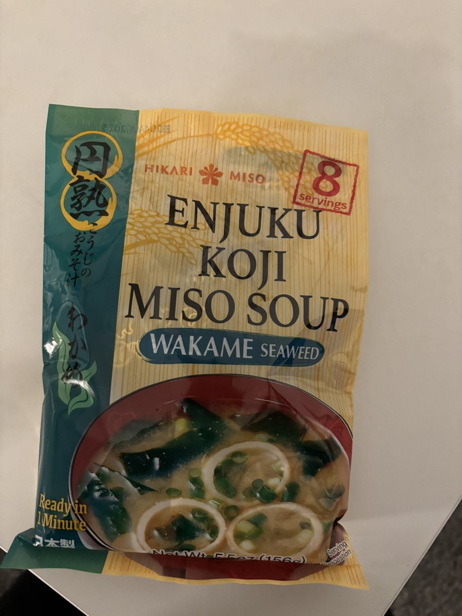 Chuliistired_'s tweet photo. Instant miso soup is a godsend its cheap, easy to make, low cal and delicious 😋 https://t.co/2UfkRlDWg8