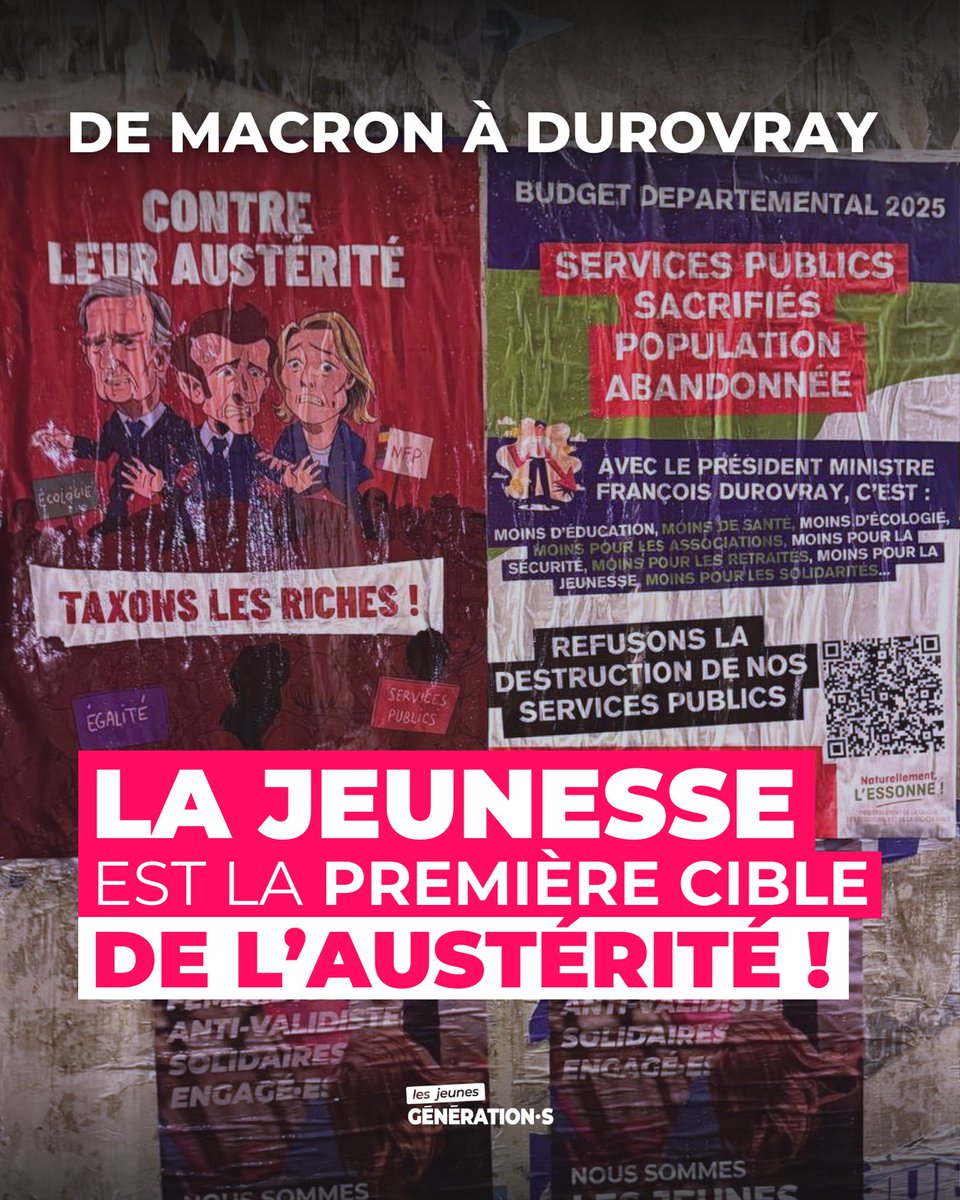⚠️ Macron et Durovray nous imposent l'austérité en France et en Essonne, et ce sont les jeunes la première cible !

Focus ⬇️