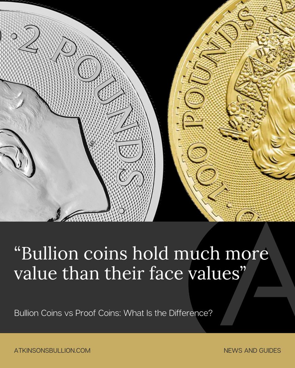 atkinsonbullion's tweet image. Know the key differences between these two types of coins! #BullionCoins #ProofCoins #Investing s.mtrbio.com/chugknaoui