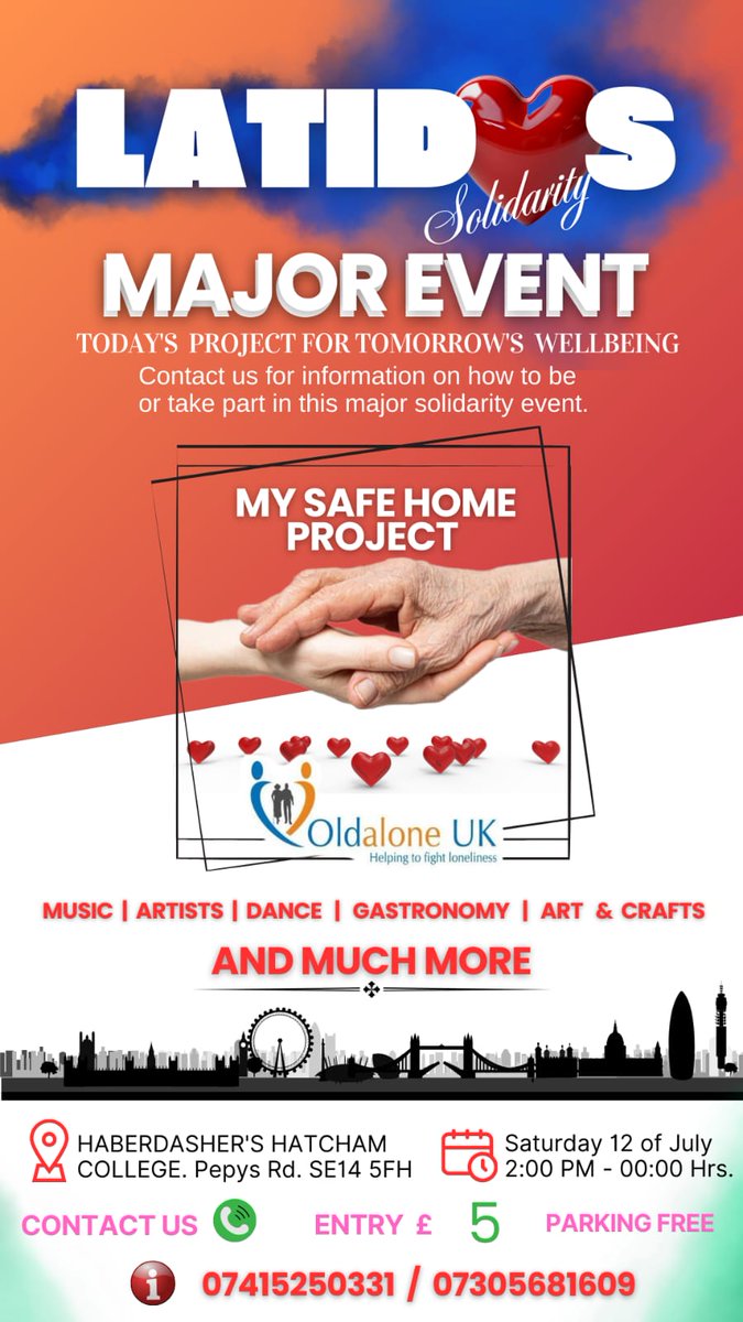 GRAND FUNDRAISING EVENT 12/07/2025

**LATIDOS Solidarios** 💗💗💗💗

“A Today's Project for Tomorrow's Well-being”

**A Safe Care Home for the Elderly**

🎶🌟 We invite you to an event full of music, gastronomy, folklore, and tradition! 🌟🎶

Come and enjoy with us on Saturday,