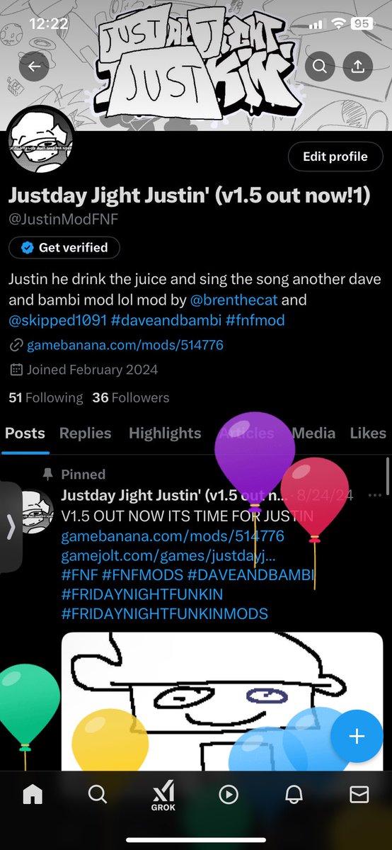 JustinModFNF's tweet image. HAPPY JUSTIN TWOTTER ACCOUNT DAY