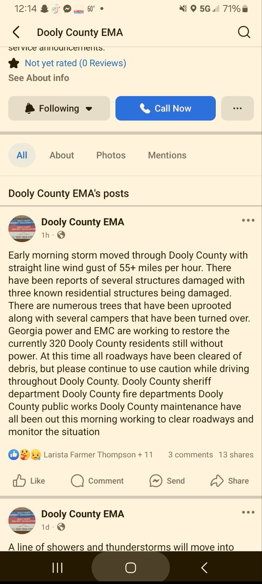 Message  from Dooly County EMA