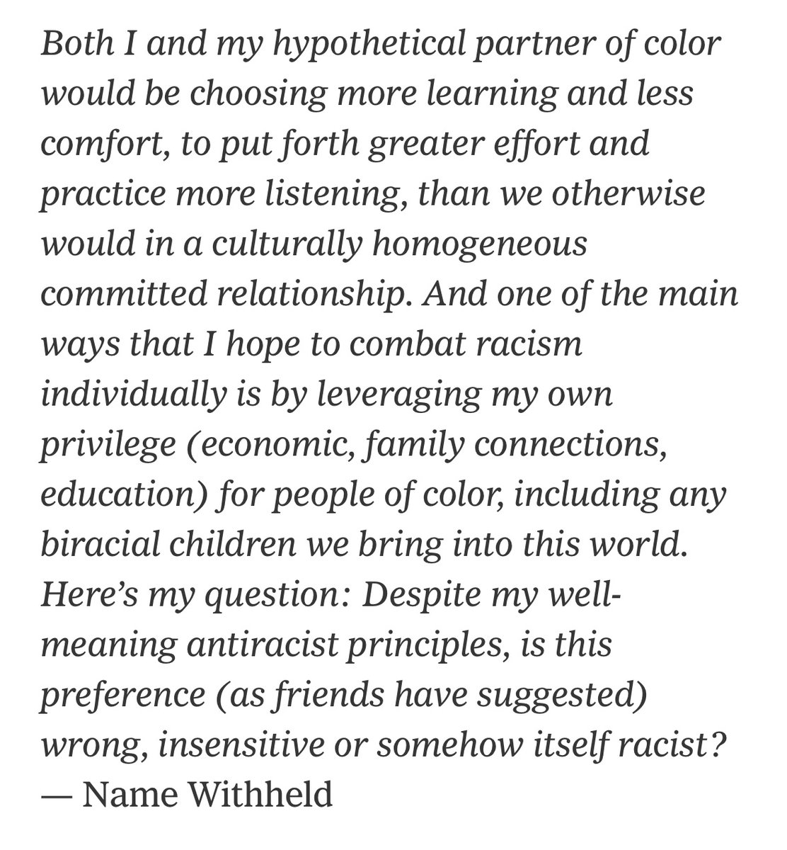 Besides being extremely funny this perfectly illustrates my point that antiracism and related concepts are best thought of not as political projects but as outgrowths of mid-century New Age therapeutic cultures, focused on the transformation of the inner rather than outer world.