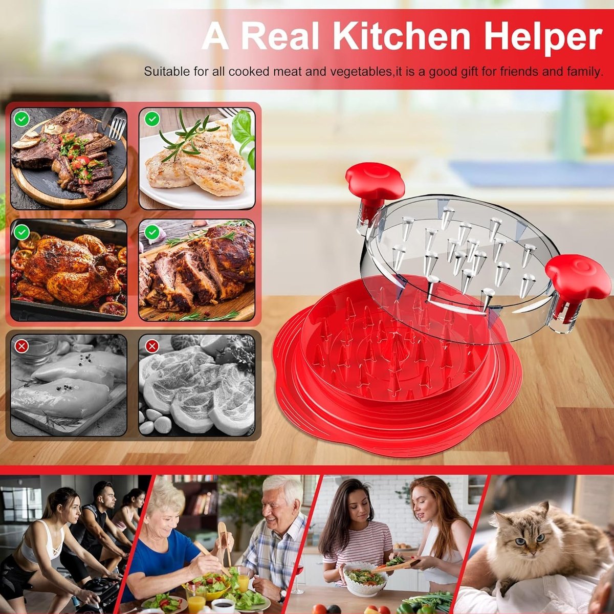 frugalfreebies's tweet image. Shredder Twist Tool with Brush Fork, Ergonomic Handle, BPA Free, for Pork, Beef, Chicken
35% price drop
Amazon: amzlink.to/az0CVScq22rpP #ad
~~~
#OddlySatisfying #CookingIsTherapy #KitchenHacks #FoodieFun #SatisfyingMoments #DinnerMadeEasy